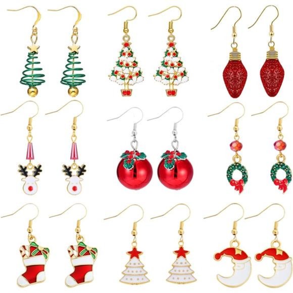 Christmas Earrings for Women Christmas Jewelry for Women Christmas Gift for Teen - Picture 1 of 7